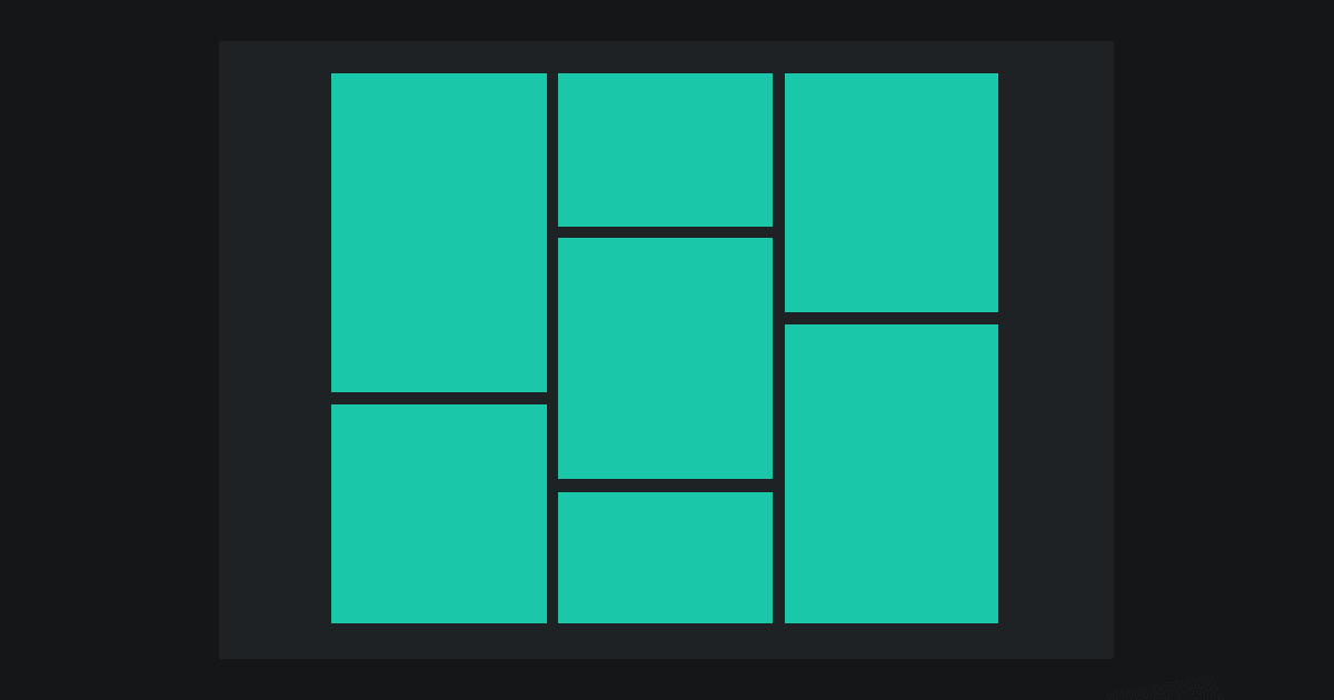 Masonry Layout with Flexbox in CSS (Example)