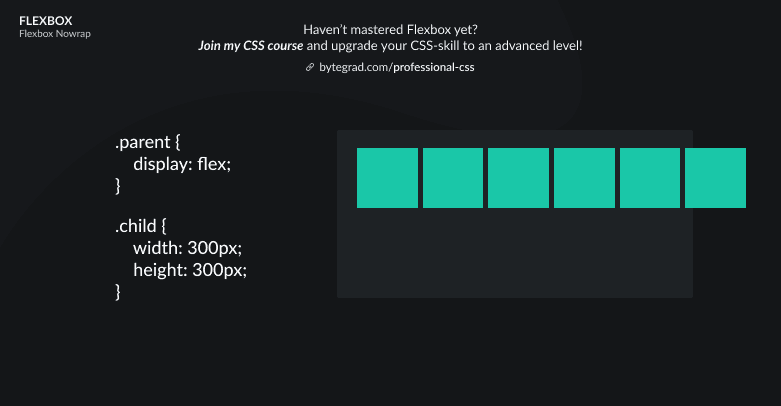 Flexbox No Wrap Explained (Example)