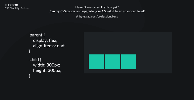 CSS Flex Align Bottom: Examples + Illustrations
